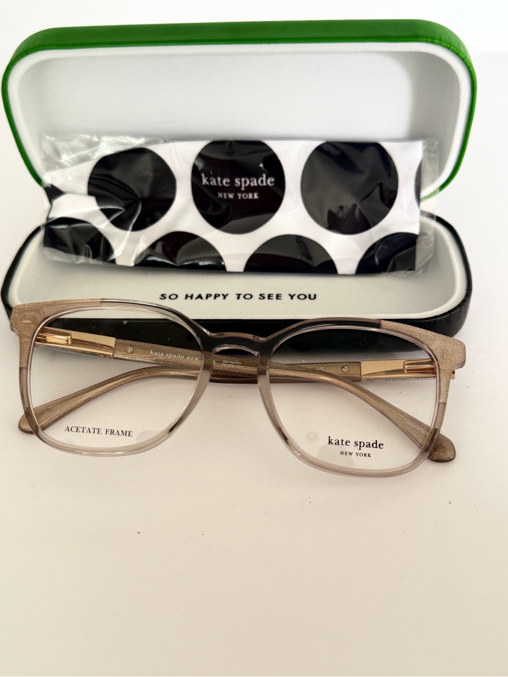 Kate Spade New York Taupe Transparent Glasses Hermione 2